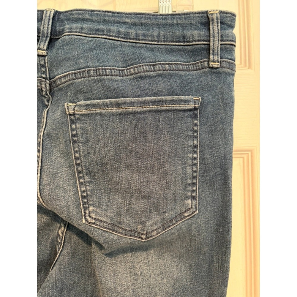 Quince High Rise Skinny Jeans Women 32 Seaside Blue Denim NWT Minimalist Tencel - Picture 4 of 12